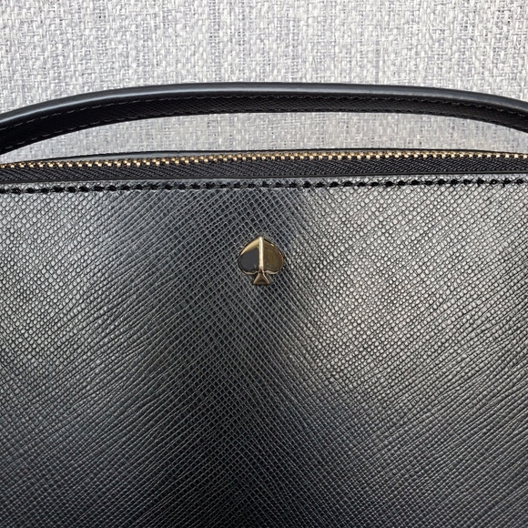 kate spade New York Mila Double Zip Leather Crossbody Bag, Black - Picture 6 of 16